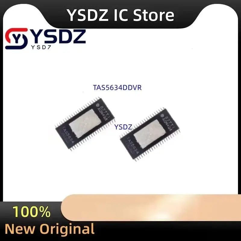 （2PCS~10pcs/LOT ）100% New TAS5634DDVR HTSSOP-44 Audio Class-D Amplifier Driver ICs for Consumer Electronics TAS5634DDV TAS5634