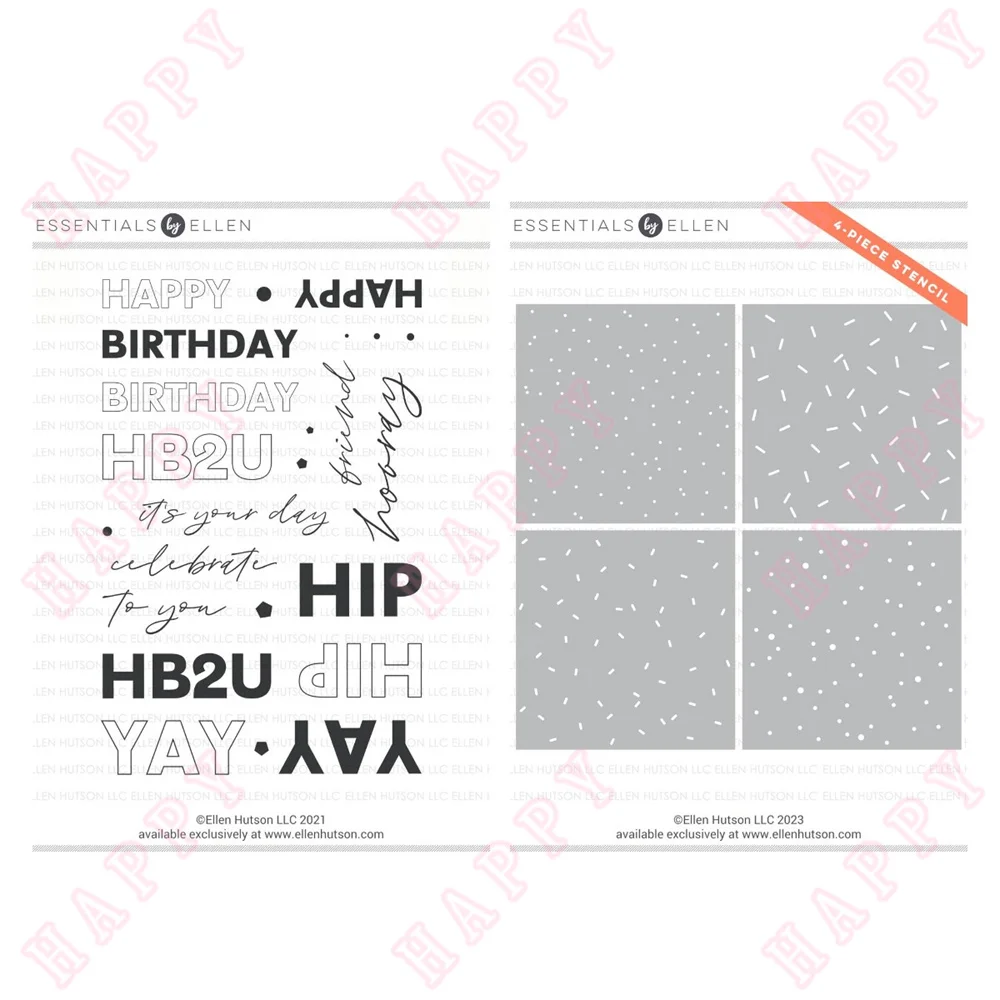 

HB2U Sprinkles Clear Stamps Stencils For Scrapbook Diary Decoration Paper Stencil Embossing Template DIY Greeting Card Handmade