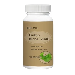 100pcs of high-quality healthy food with free shipping Ginkgo biloba leaf extract capsules