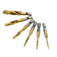 1pc Hand Tap Drill Bits HSS 4341 Screw Spiral Point Thread M3 M4 M5 M6 M8 M10 Metalworking Hex Shank Machine Tap Kit Metric Plug