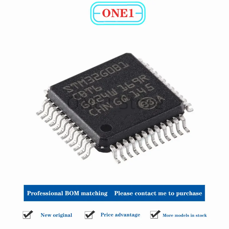 1PCS/lot New original STM32G0B1CBT6 LQFP-48 ARM Cortex-M0 + 32-bit microcontroller-MCU