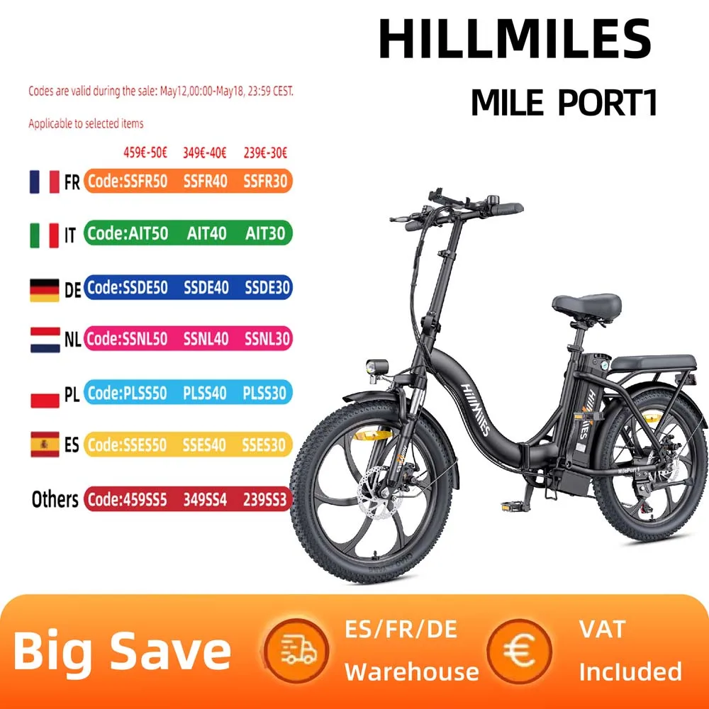 HillMiles Mile Port1 Damen-Elektrofahrrad für Erwachsene, 250 W, E-Mountain-Ebike, 36 V, 13 Ah