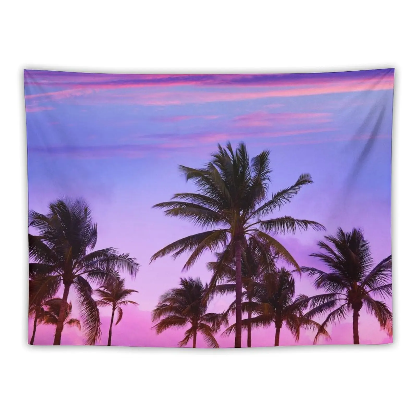 

Palm Trees in the Sunset Tapestry Room Decoration Korean Style Bedrooms Decor On The Wall Tapestry