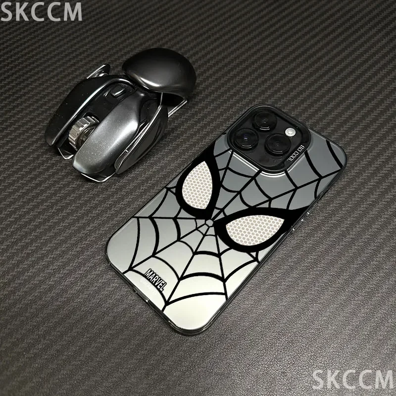 Marvel Superhero Spiderman Colored Color Phone Case for iPhone 16 15 14 13 12 11 Pro Max X XS XR 7 8 Plus SE2 Shockproof Cover image 4