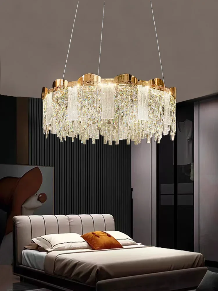 

YECTSKI Decoración De Habitación 2023 New Luxury Lighting Rdornos Para El Hogar Crystal Hanging Lamps LED Lampa Home Appliance