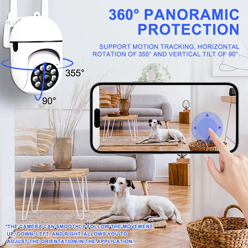 

4MP wireless WiFi camera night vision 1080P HD indoor and outdoor smart home wireless surveillance camera baby monitor