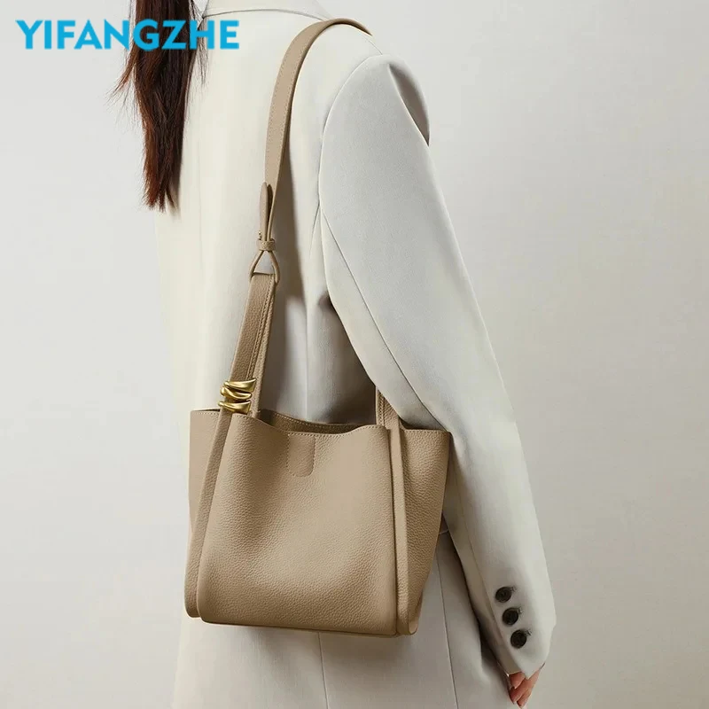 [premium]  Women Hobo Bag Genuine leather Handbags Super soft Messenger Purse Open Design for Ladies