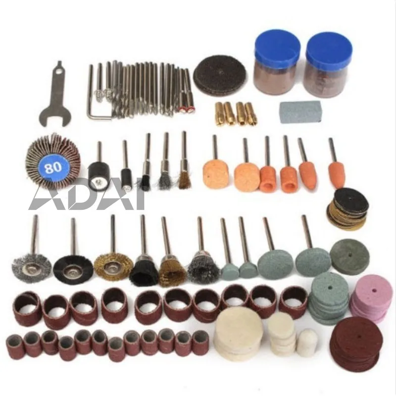 

Набор аксессуаров для электрического шлифования, 161 предмет, универсальный инструмент для шлифовки, подвешивания, зачистки, резки, полировки