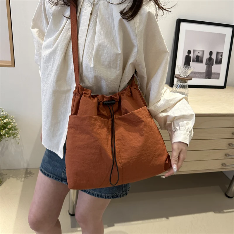 Large Capacity Canvas Tote Bag Women's 2024 New Fashion Casual Versatile Single Shoulder Slant Cross Bag Office Commuter Bag