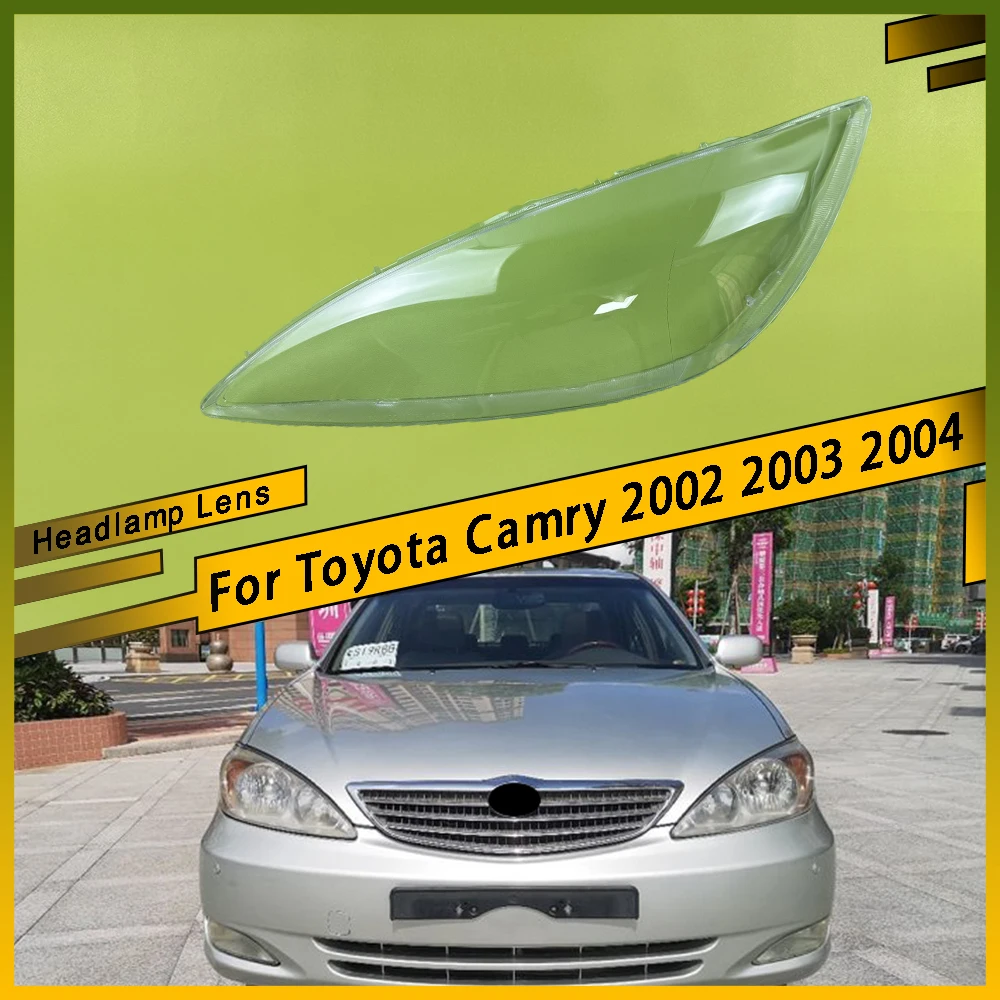 

For Toyota Camry 2002 2003 2004 Headlamp Cover Transparent Lamp Shade Headlight Shell Lens Plexiglass Replace Original Lampshade