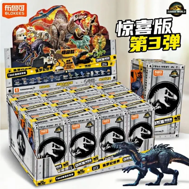 Blokees Jurassic World Dinosaurussen Speelgoed Velociraptor Triceratops Indominus T-Rex Model Collectie Figuur Cadeau