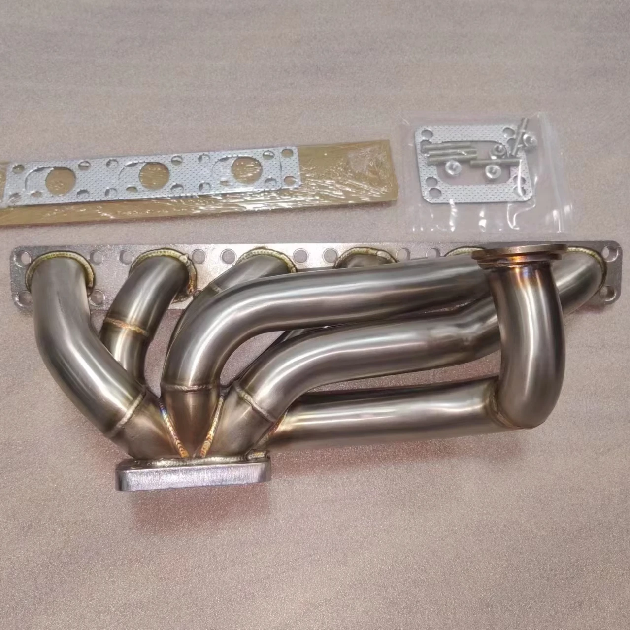 

Best Factory Price for Exhaust Pipe Header for OD 42mm Brushed T3/T4 Turbo Manifold for B MW E30 E34 24V M50/M52/S50/S52