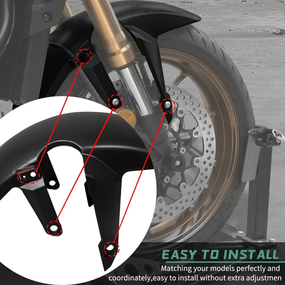 

Motorcycle Front Wheel Hugger Fender Mudguard Mud Splash Guard For Honda CB650R CBR650R 2019 2020 2021 2022 2023