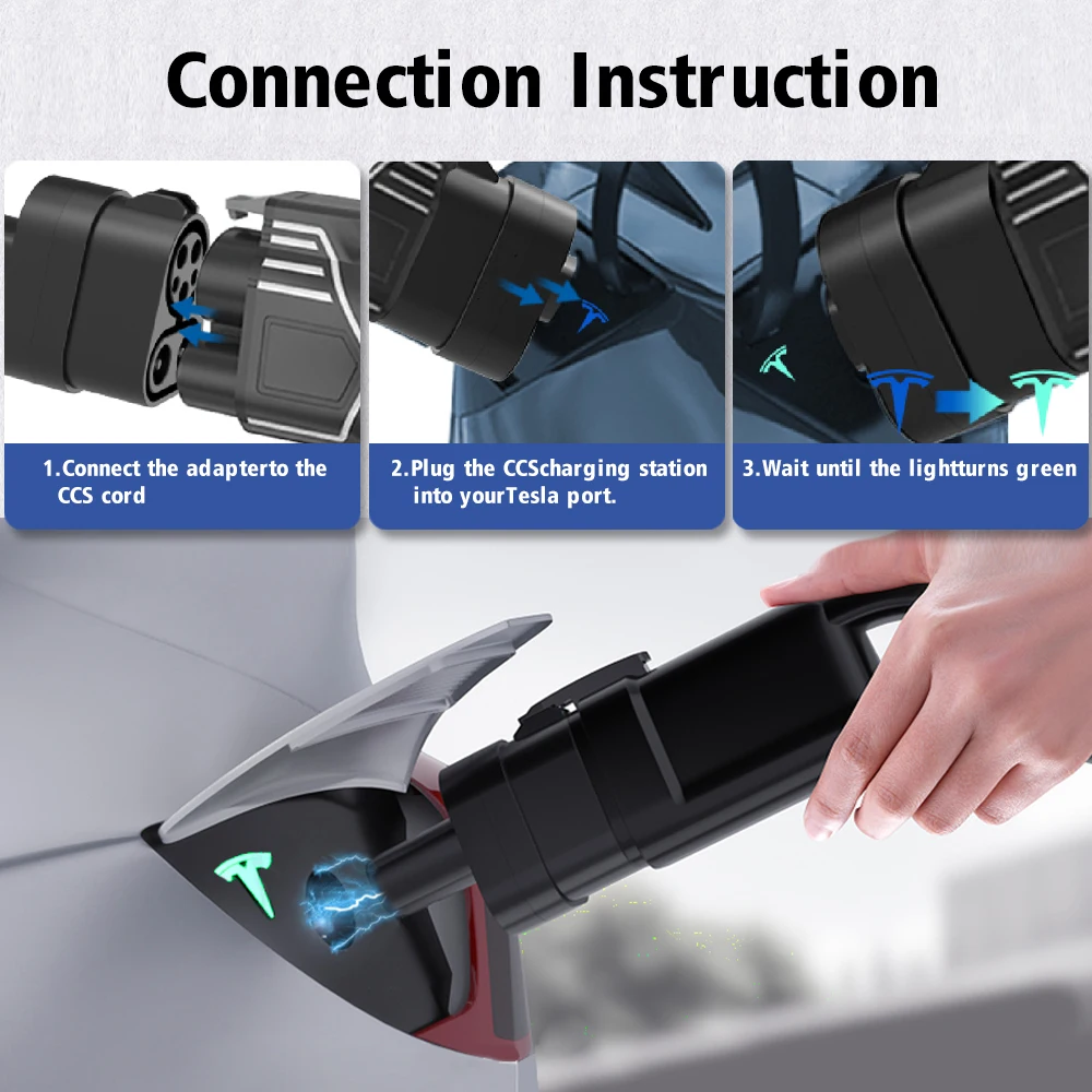 ccs1 para NACS ev adaptador de cargador 250a 1000v veículo elétrico dcCharging station ccs1 para teslaconvertor dc combo 1