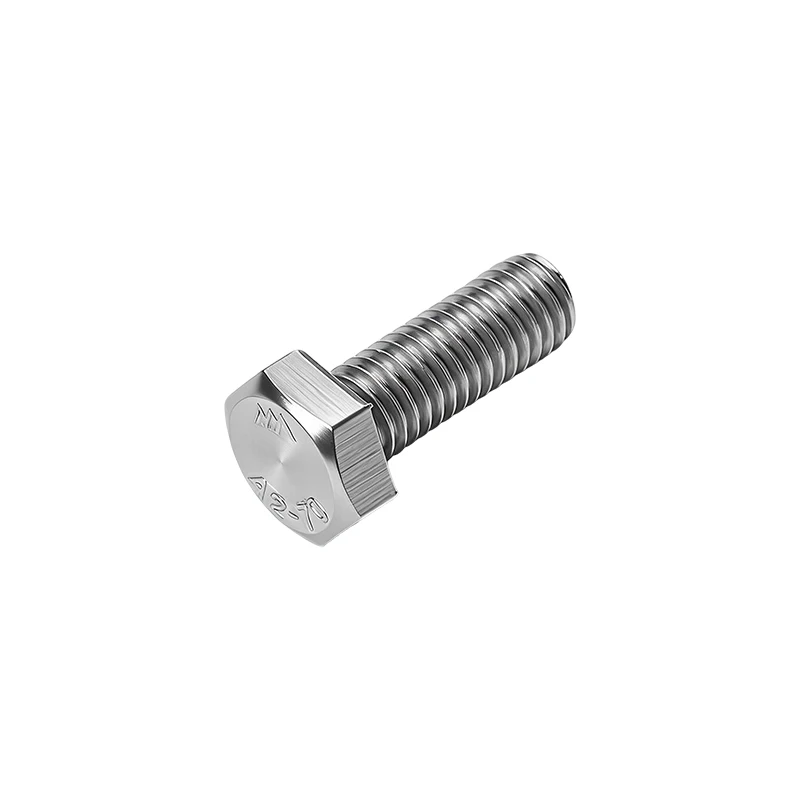 GB5783 304 Stainless Steel Hex Head Bolts Full Thread A2-70 Metric Hexagon Screws Fasteners DIN933 Equivalent