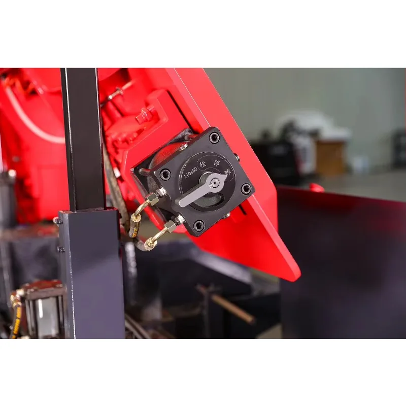 AMADA 400 New Numerical Control Automatic Horizontal Band Saw Machine Rotary Angle Metal Cutting Motor Gear Mechanical Pump