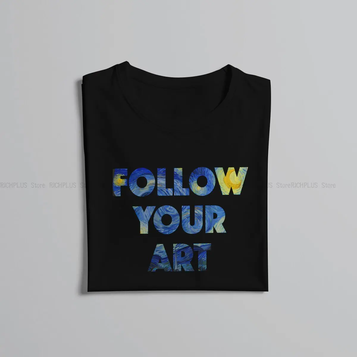 Homens Siga Sua Arte T-Shirt, Van Gogh Art Vestuário, Moda Poliéster Camiseta