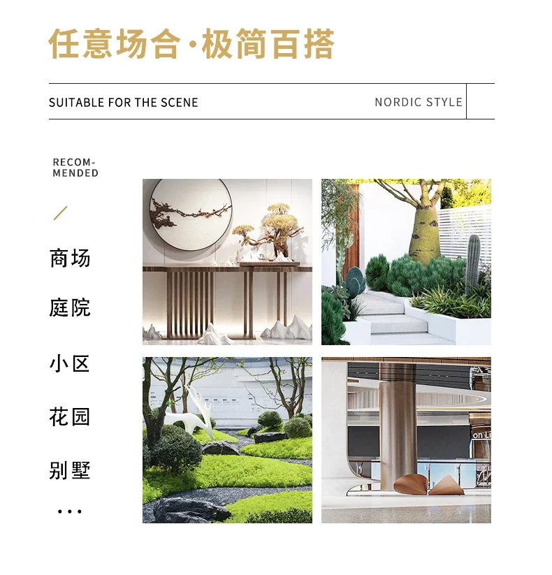 A31- Flowing Water Wall Fiberglass Stone Ornament Courtyard Water Curtain Wall Water Outlet Sink Decoration