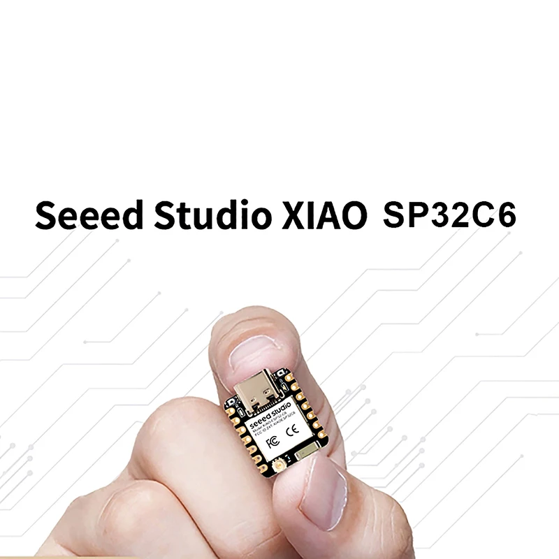 1Pcs ESP32 Seeed Studio XIAO ESP32C6 WiFi 6+Bluetooth-compatible Ble 5 Support Zigbee Matter Wireless Development Board Module