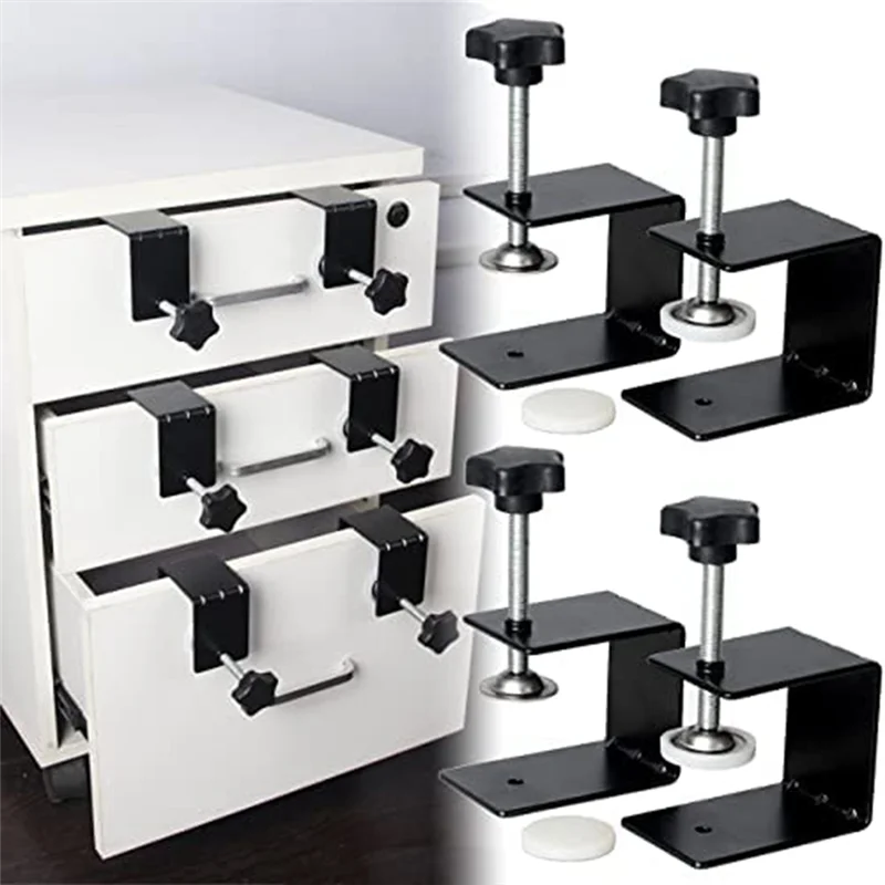 

Versatile 4Pcs Drawer Fixing Clip, Drawer Front Installation Clamp