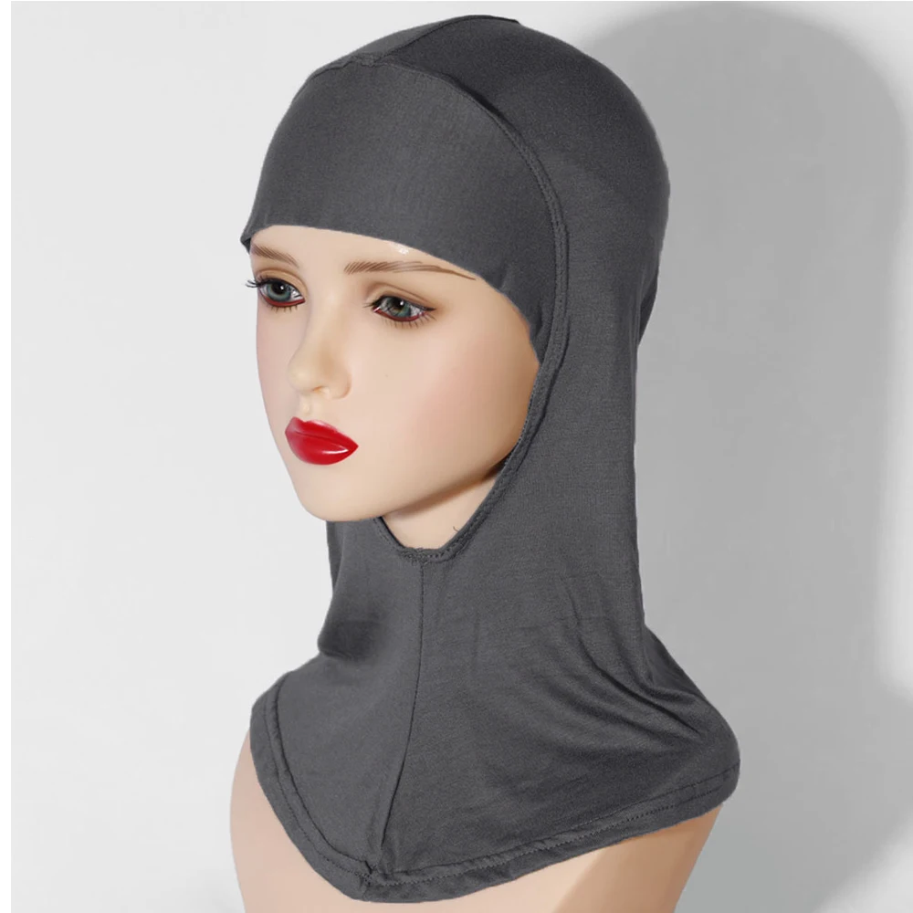 RIMAIRE Cotton Muslim Hijabs For Women Pure Color Islam Modal Hijab Soft Elastic And Comfortable Headscarf Inner Undercap