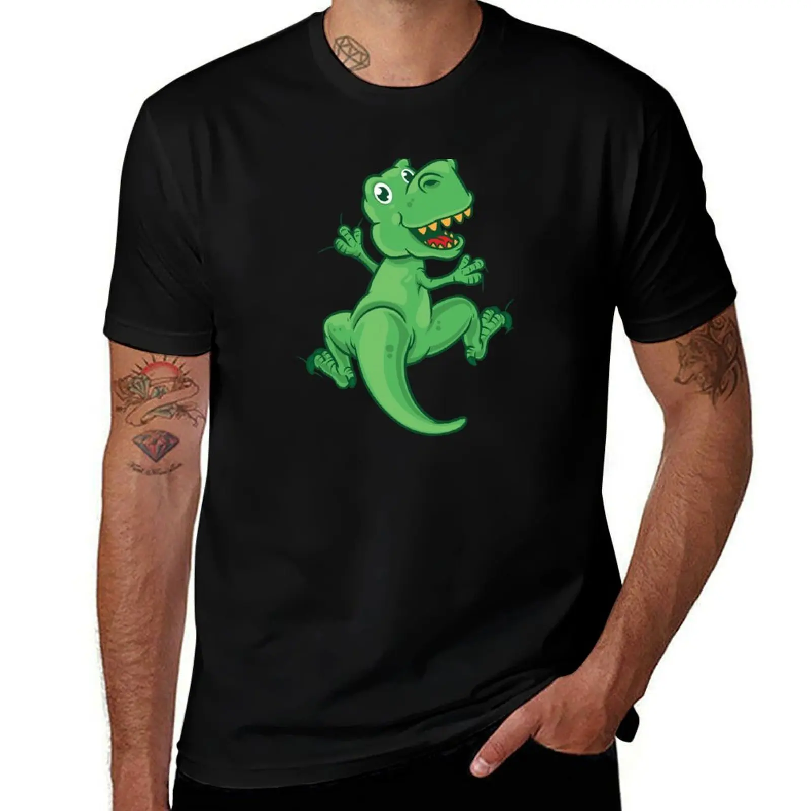Climb time T-Rex T-Shirt Stretch Fabric Comfort T-Shirt