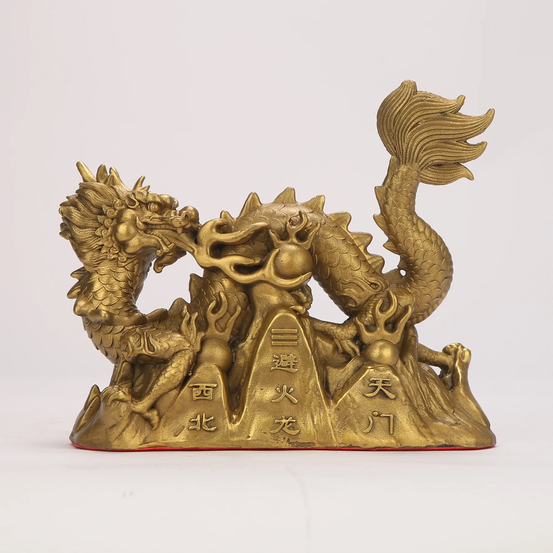 Brass Fire Dragon Ornament