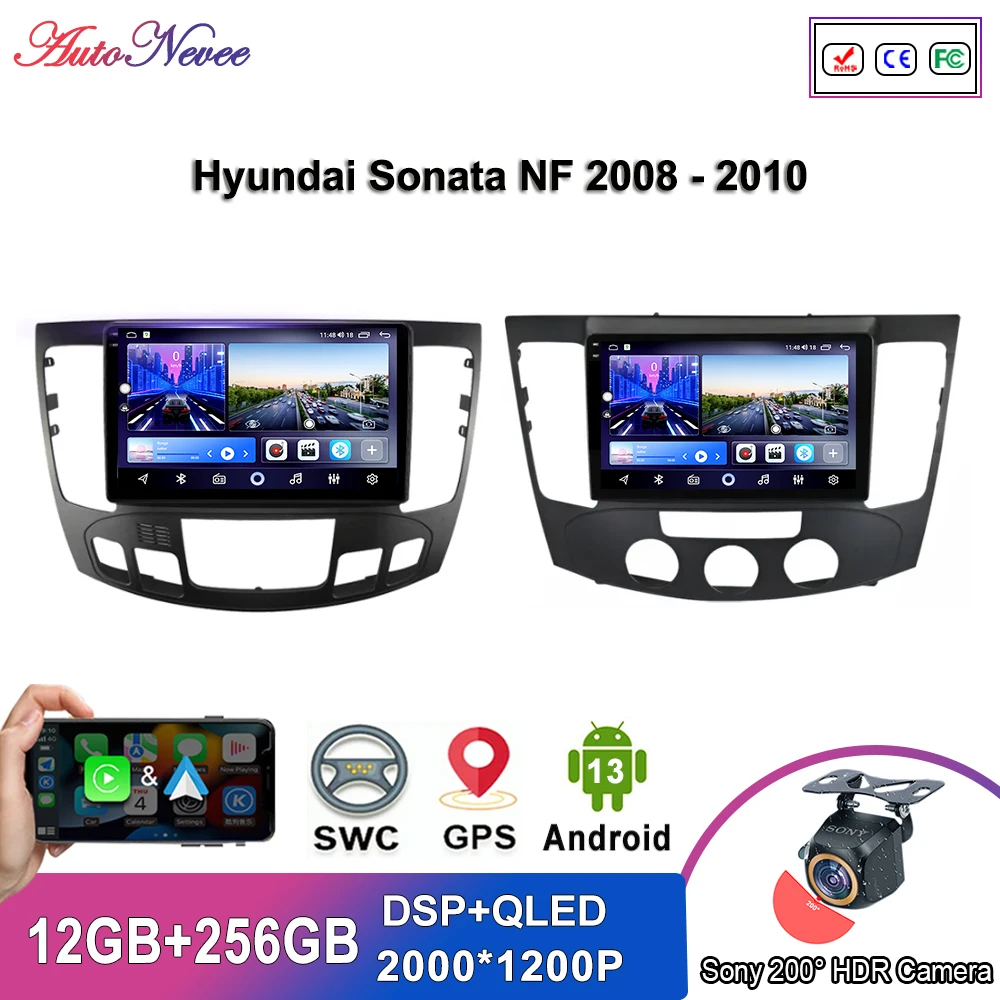 

Android 13 Multimedia For Hyundai Sonata NF 2008 - 2010 Auto Radio Stereo Head Unit GPS Navigation No 2din DVD Touch Screen Wifi