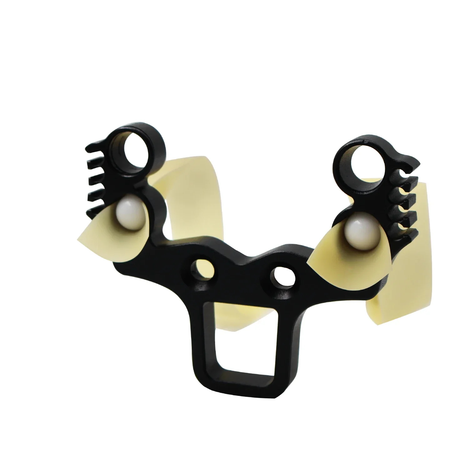 

Black Aluminum Alloy Four-hole Slingshot Head Large Slingshot Multifunctional Accessories DIY Slingshot Parts Assembly Slingshot