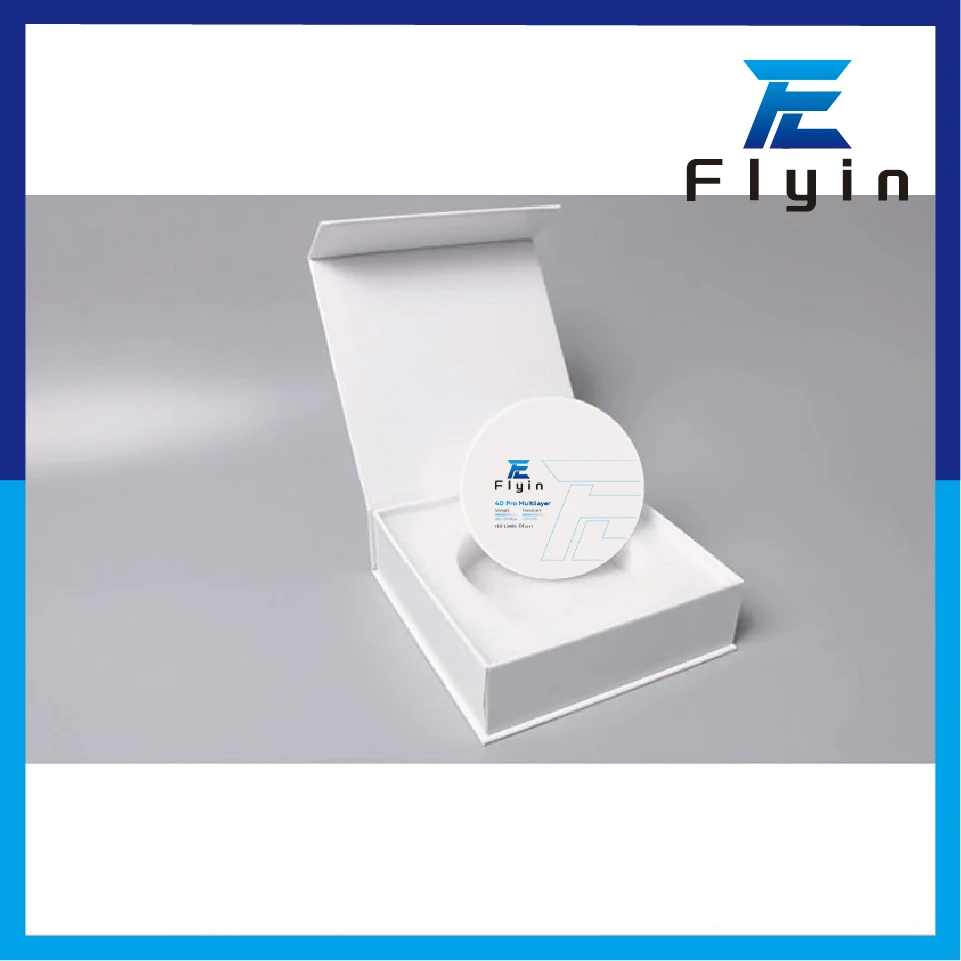 مواد مختبر أسنان متعددة الطبقات من FLYIN ، أقراص الزركونيوم كام Cad Cam ، 4D Pro Zirconia ، مسحوق سينو