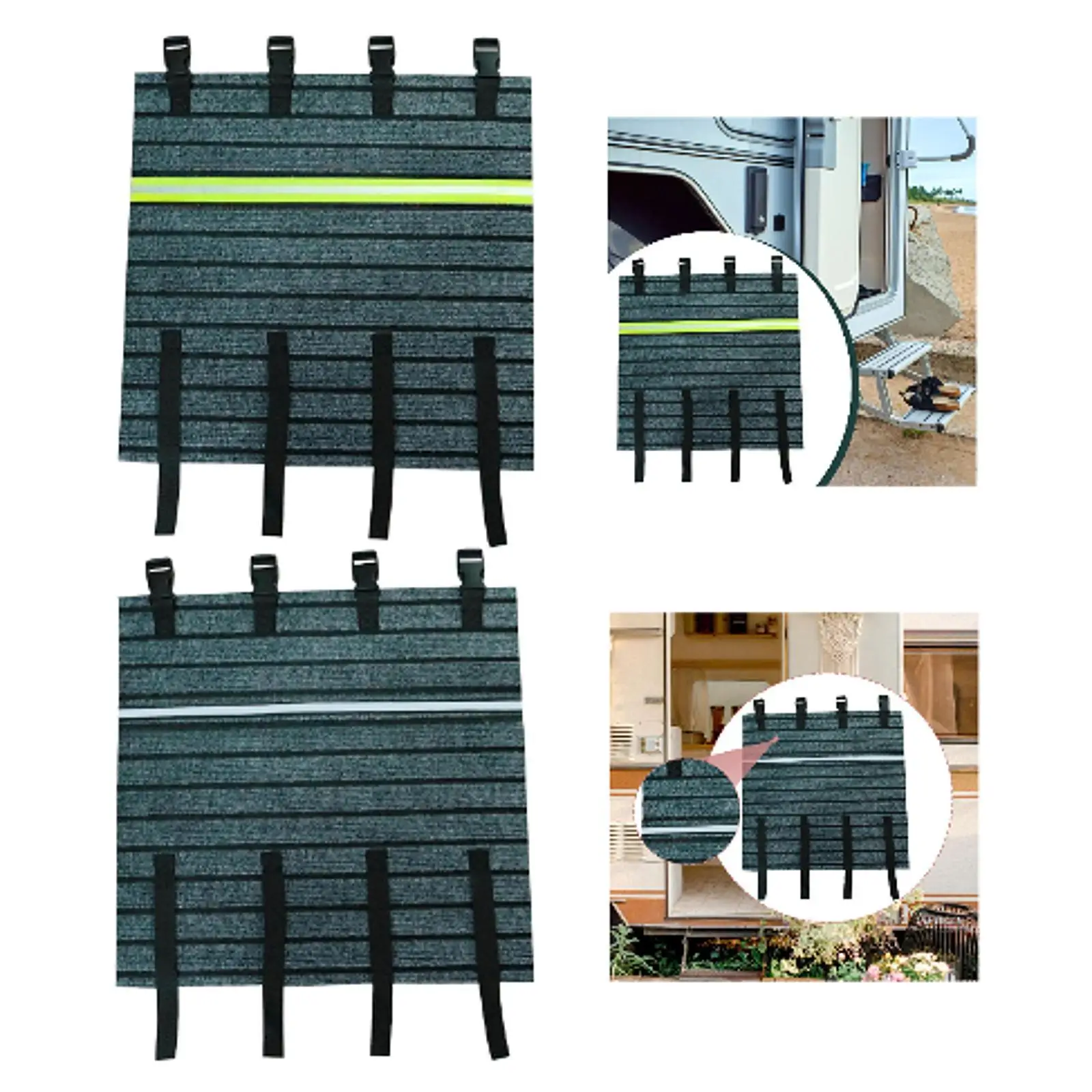 

RV Step Cover Easy to Install Multifunctional Non Slip RV Stair Cover Accessories for Patio Entryway RV Indoor Travel