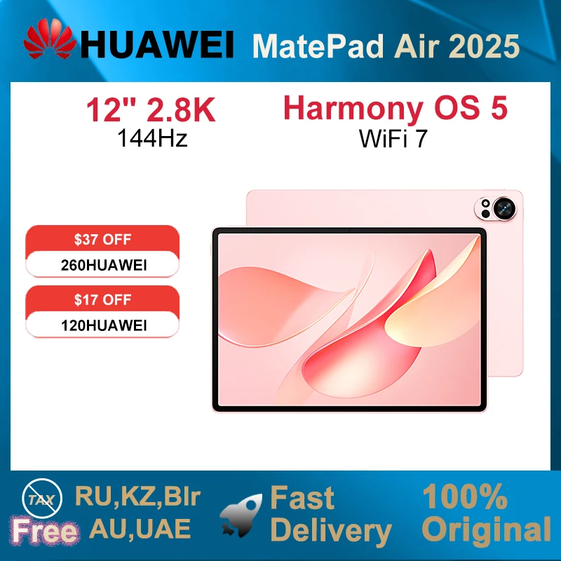 

2025 HUAWEI MatePad Air 12-Iinch WiFi Tablet 2.8K 144Hz 12GB 256GB/512GB