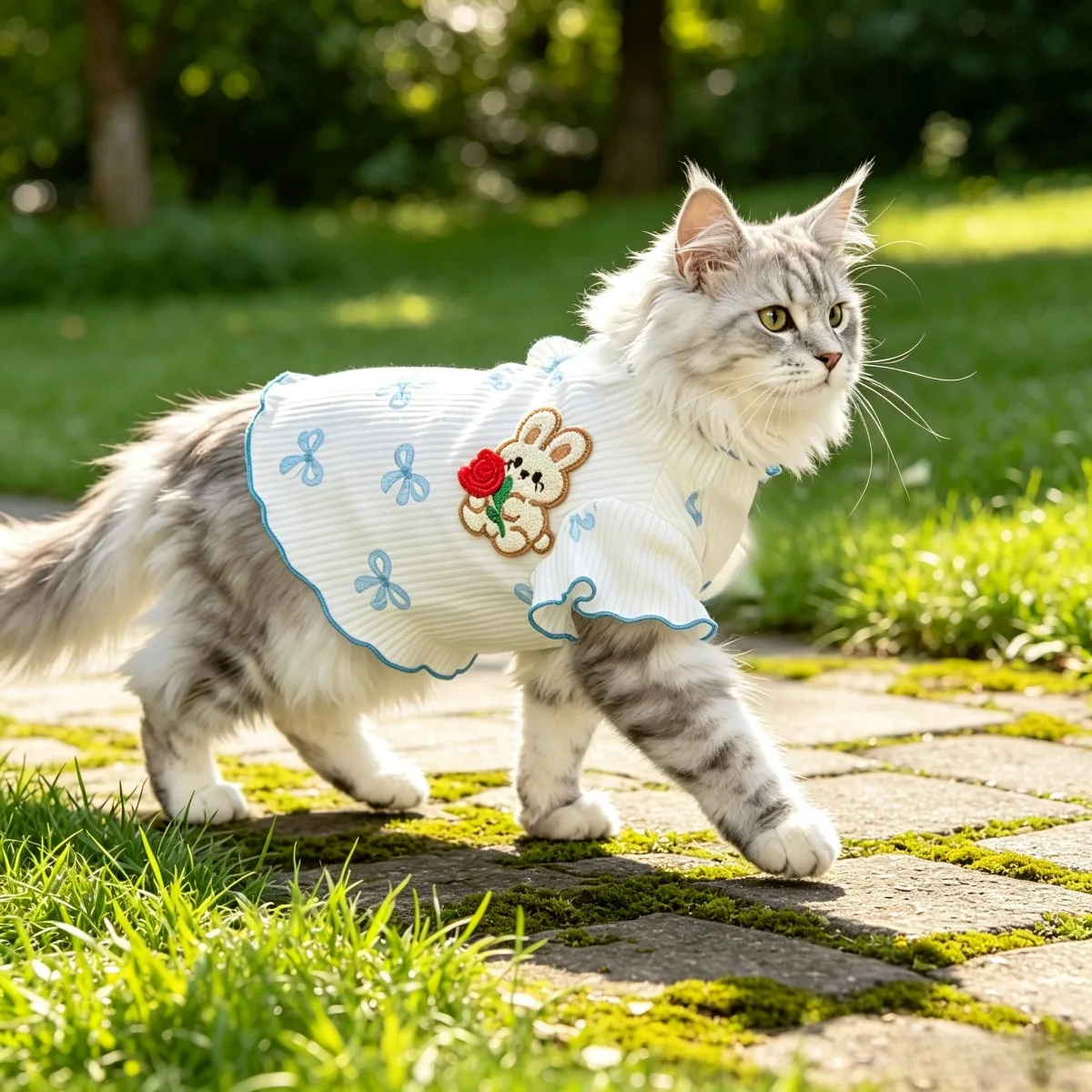 1PC  Dog Cat Shirt Pet Clothing Spring Summer Thin  T-Shirt for Teddy Bear Small Dog and Cat view 4