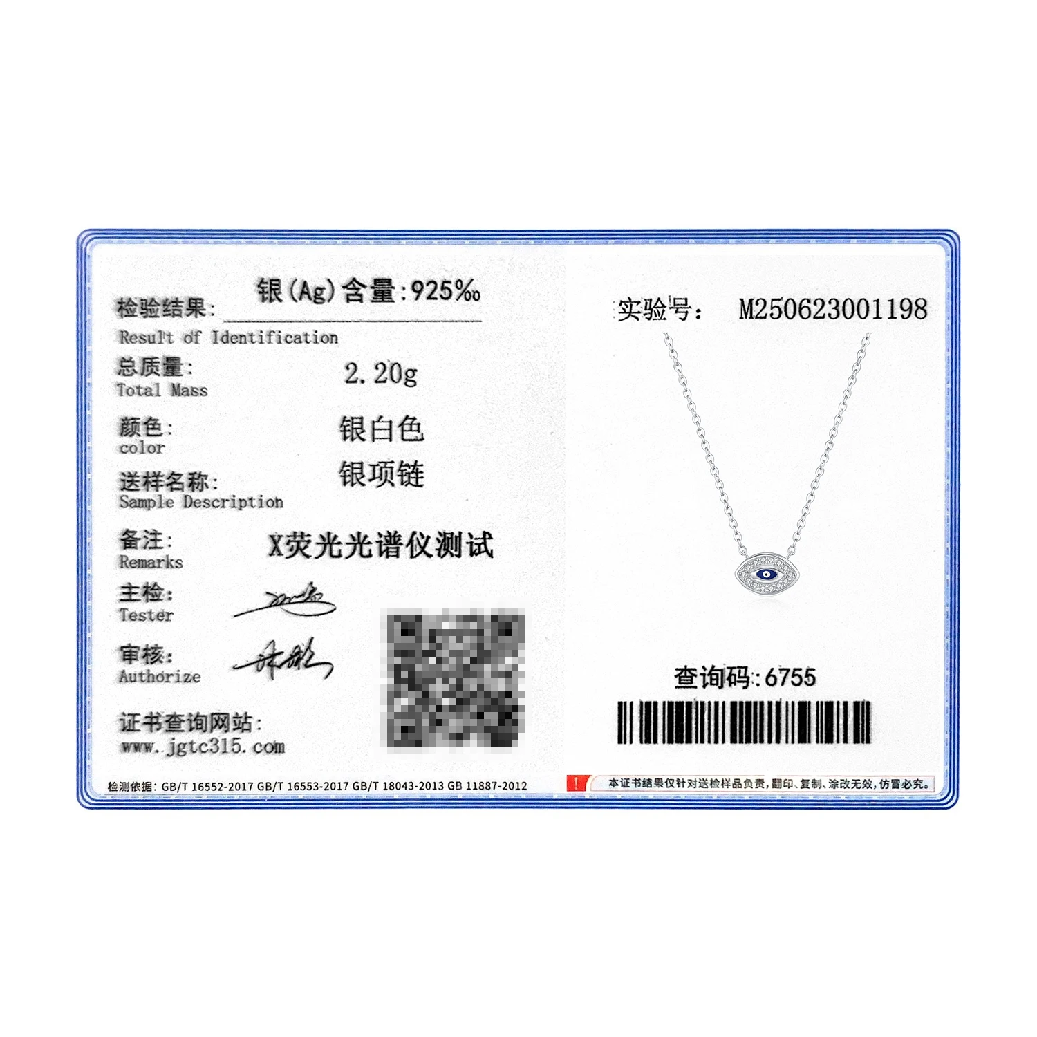 MODIAN Collana con ciondolo occhi azzurri in argento sterling 925 con diamanti simulati abbaglianti per gioielleria raffinata da donna