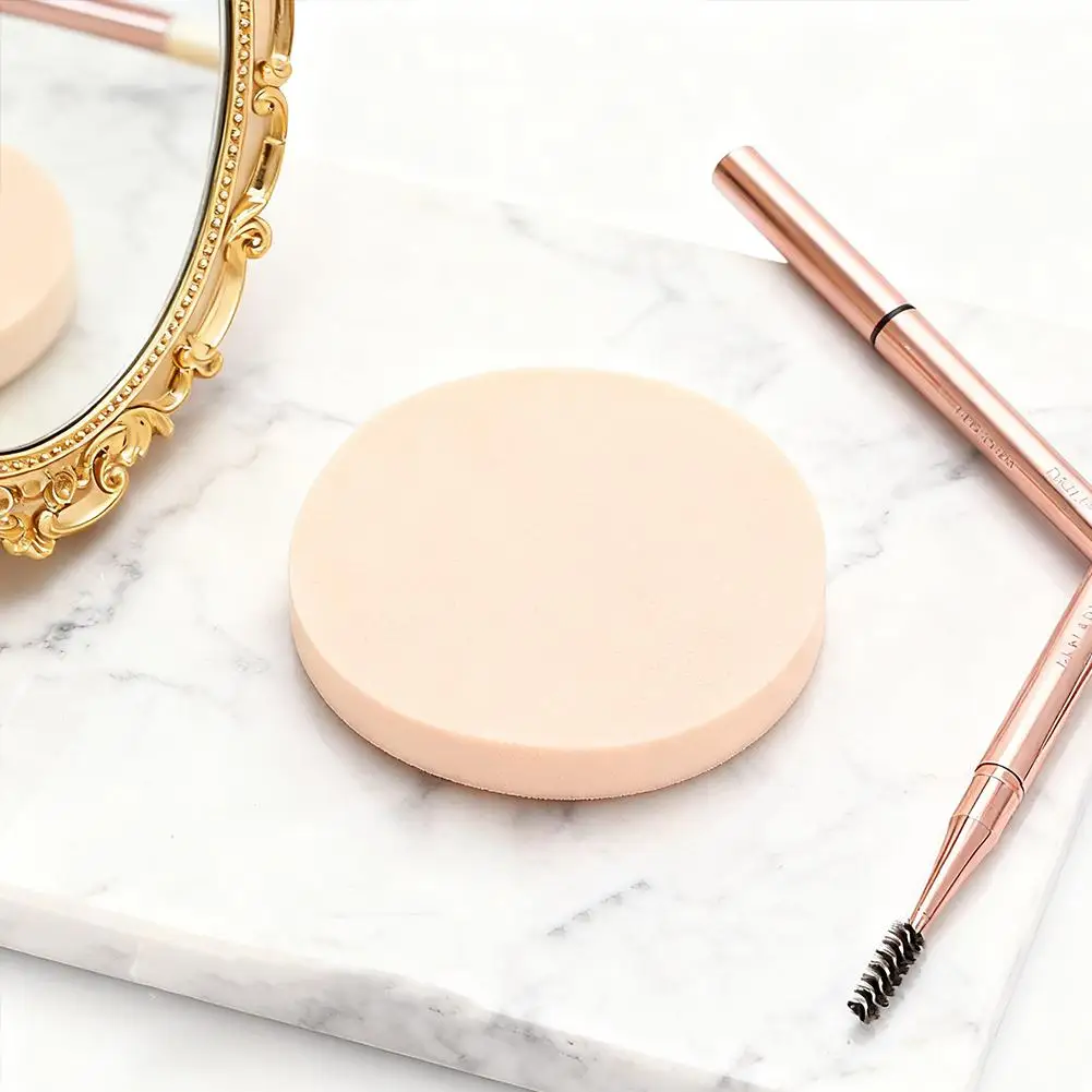 4 قطع من منتفخة مسحوق وسادة الأصابع، مع نفخة بودرة وسادة هوائية، إسفنجة مزج خالية من اللاتكس ومنفخة مكياج