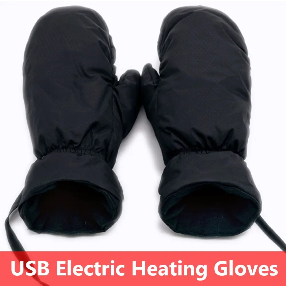 

1 Pair Men Women Outdoor Warmer Cycling Winter Heated Gloves USB Electric Thermal Ski Gloves Touchscreen