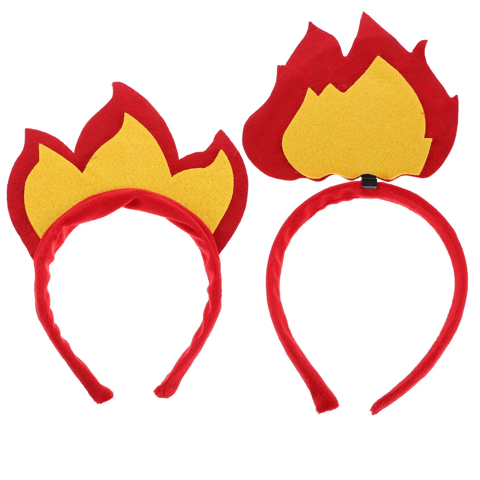 

Набор из 2 повязок на голову с эффектом пламени: эффектный дизайн, комфортное ношение на всю ночь, идеально подходят для Хэллоуина, костюмированных вечеринок, фестивалей и мероприятий.