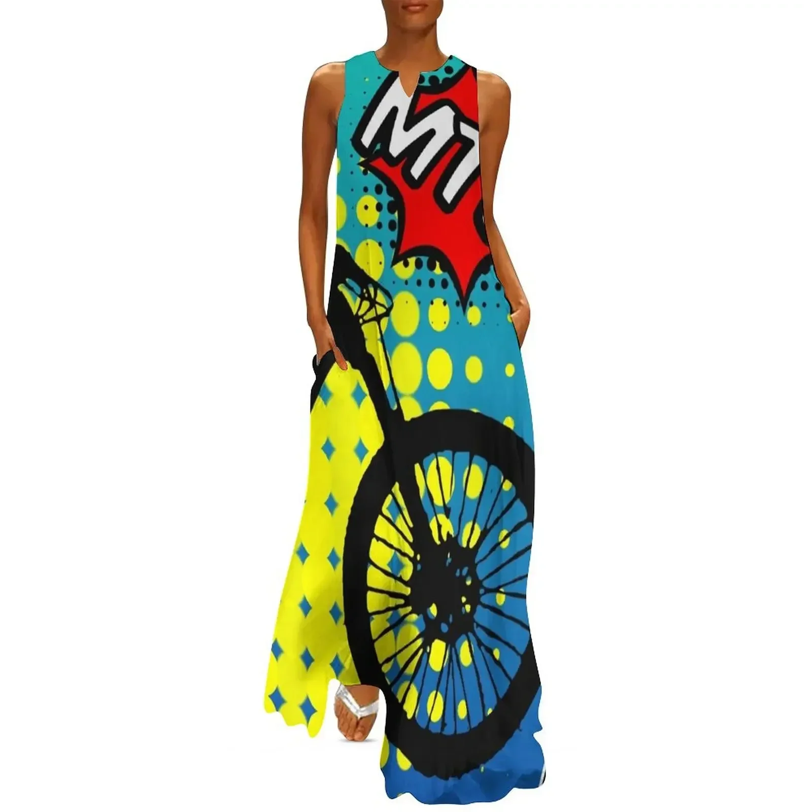 

MTB POP - Mountain Biking MTB lovers, explore and adventure Long Dress elegant chic wedding evening dresses Dress