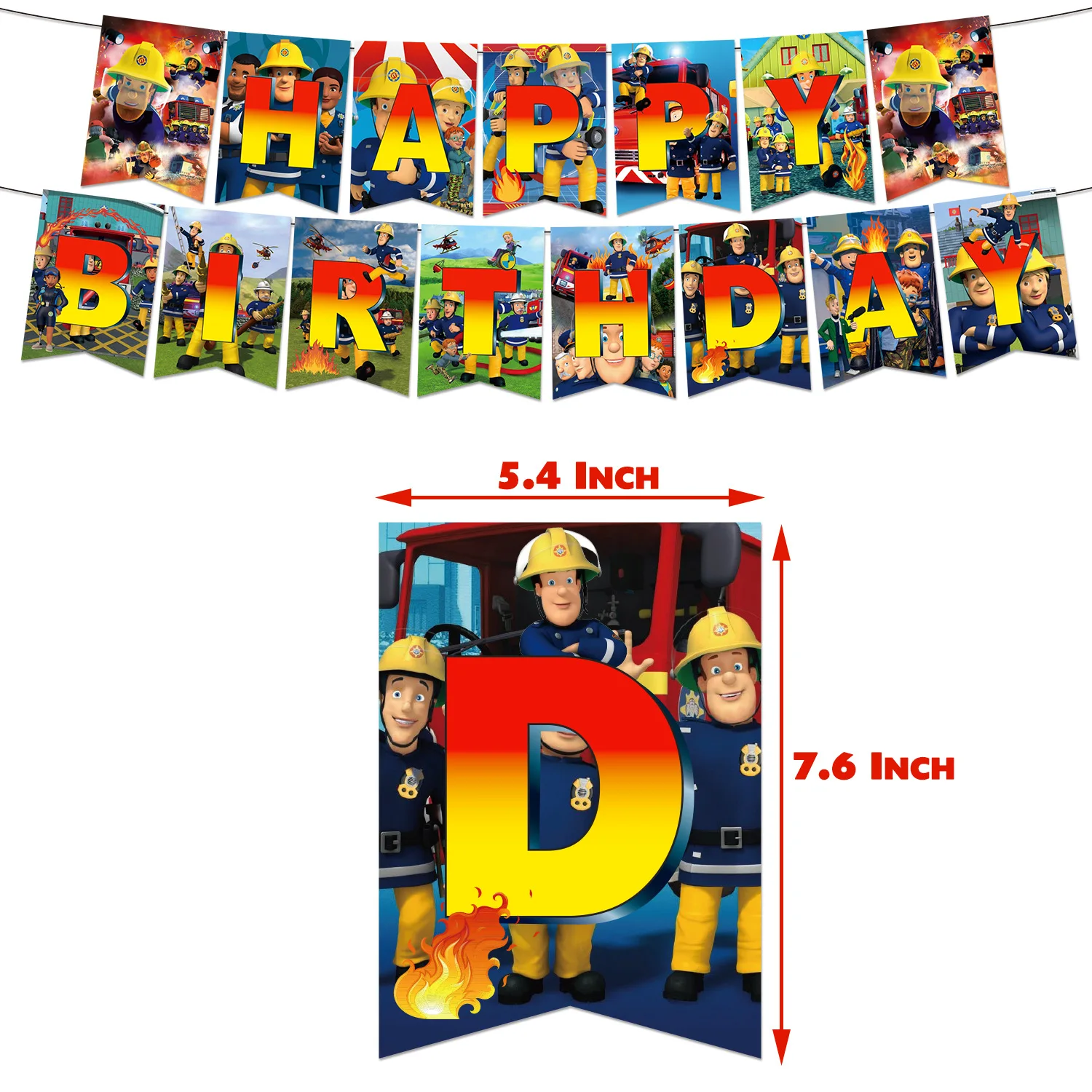 Fireman Sam Theme Birthday Party Decor Tableware Paper Cup Banner Plate Fireman Sam Balloon Party Supplise Boy Baby Shower