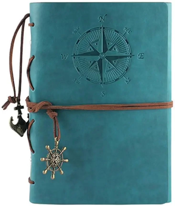 

Кожаный чехол в стиле ретро Тетрадь Винтаж морской спираль A6 Тетрадь многоразового дневник туристические журналы для того чтобы прикрыть страниц и подвески в стиле ретро