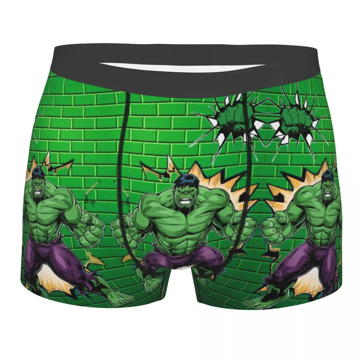 

Custom Hulk Comic Art Boxer Shorts For Homme 3D Print Underwear Panties Briefs Soft Underpants