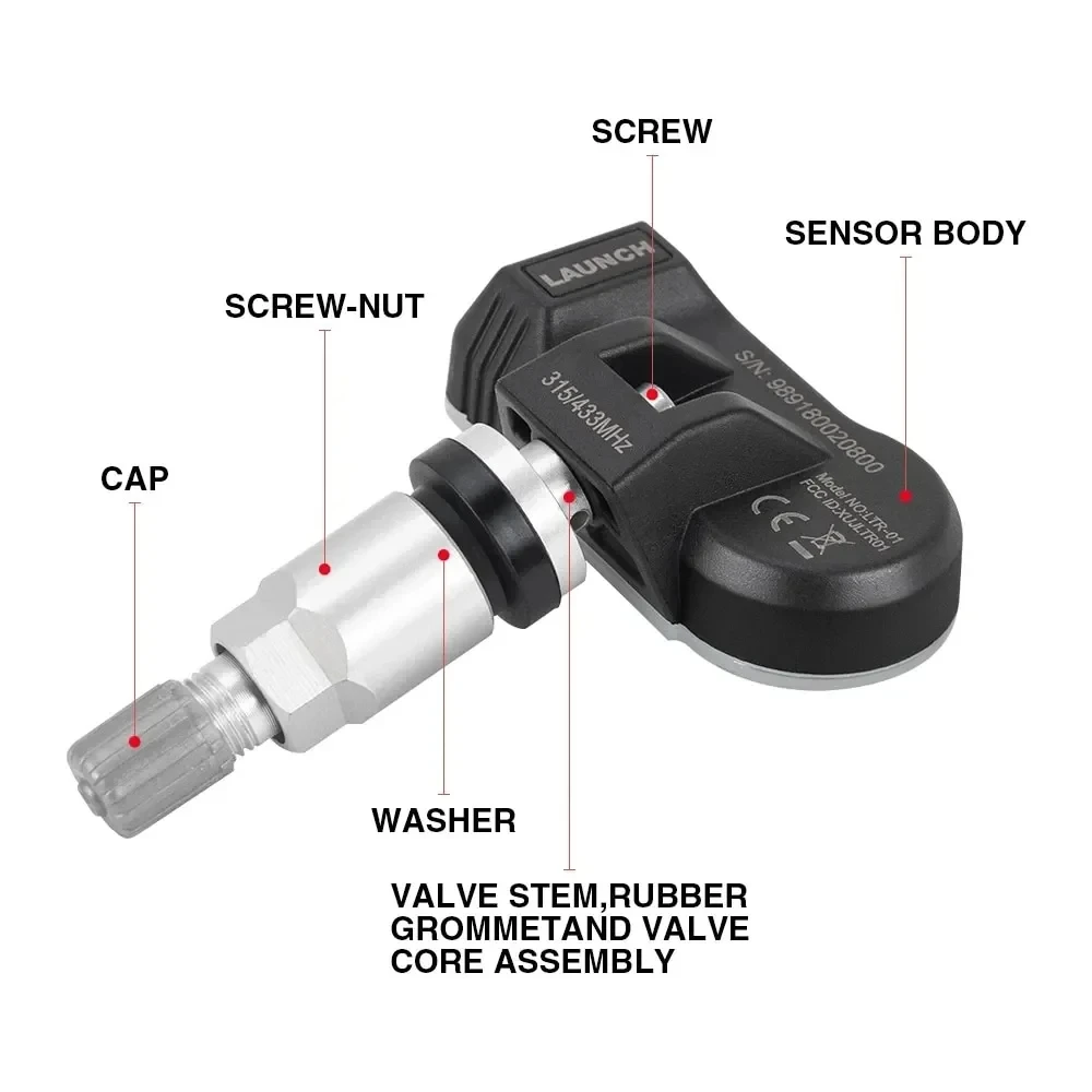 LAUNCH X431 2 in 1 RF-SENSOR 315MHz & 433MHz TPMS Sensor Tester Programming Tire Repair Tools Scanner Tire Pressure Sensors