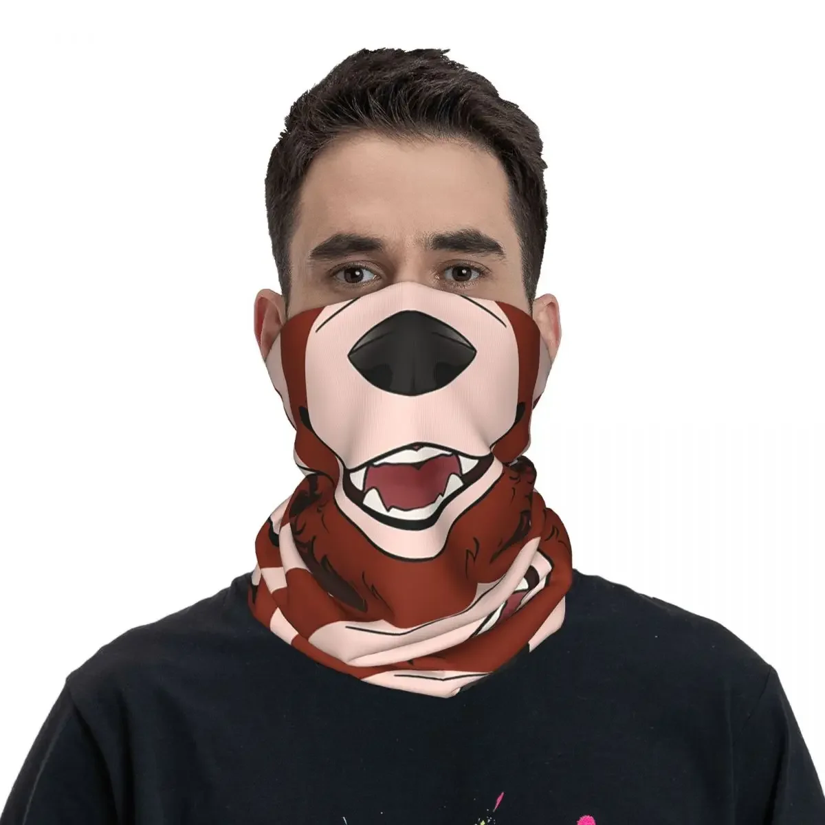 Red Panda Maw Bandana Neck Gaiter Printed Mask Scarf Multi-use FaceMask Running For Men Women Adult All Season