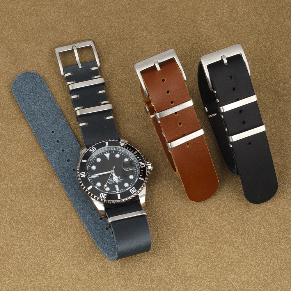 

Винтажный кожаный ремешок для часов 18 мм, 20 мм, 22 мм, 24 мм, черный, синий, коричневый, универсальный сменный ремешок для часов, мужские и женские часы, аксессуары