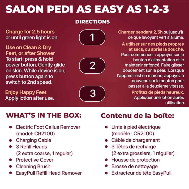 

A74G-Женское устройство для ухода за ногами, сильный уход за ногами, устройство для педикюра, средство для удаления мозолей на ногах, инструмент для ухода за ногами