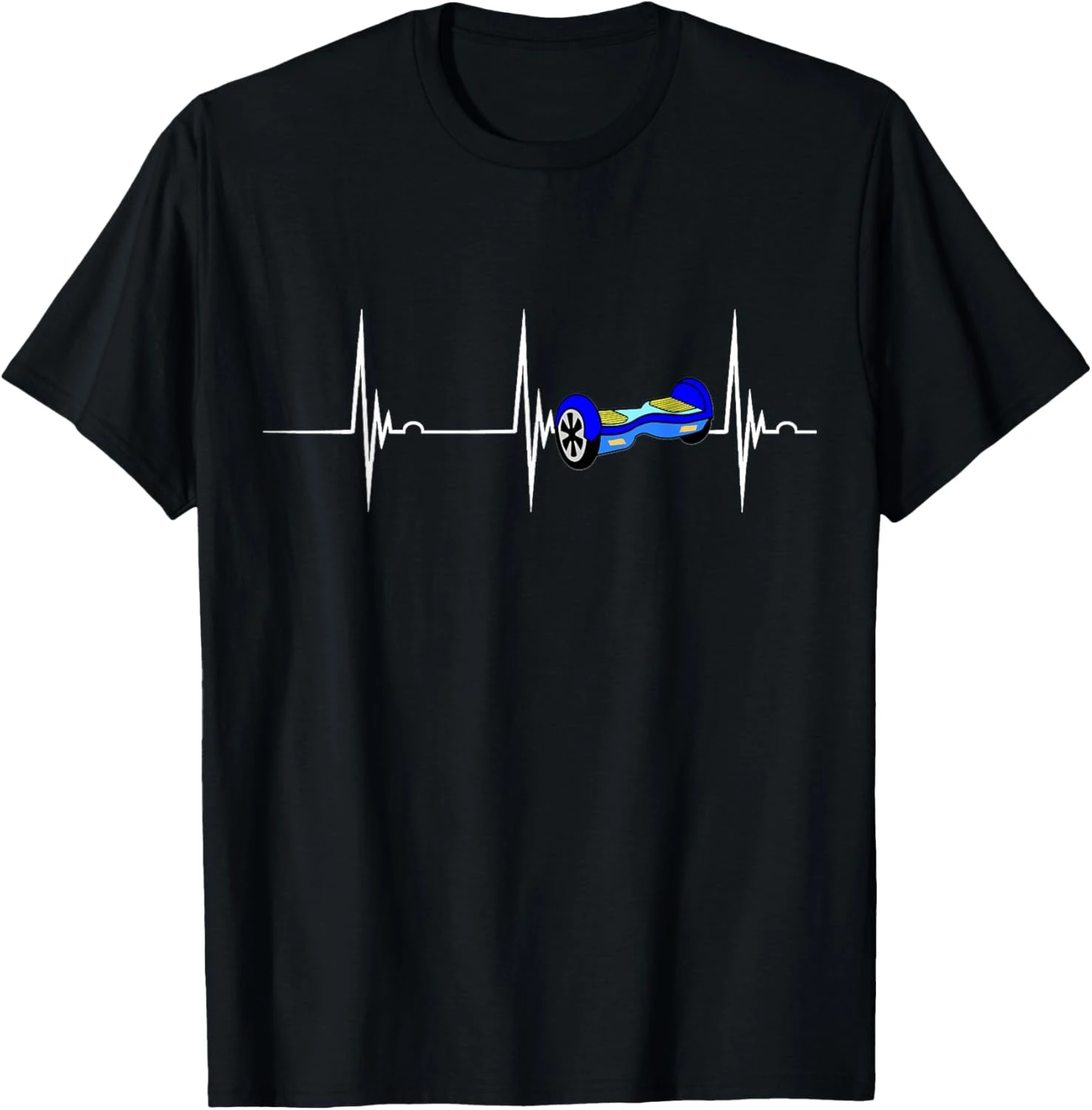 Hoverboard Evolution Hover Electric Scooter Board Development T-Shirt +Electrocardiograph Personalized Clothing Funny Shirt