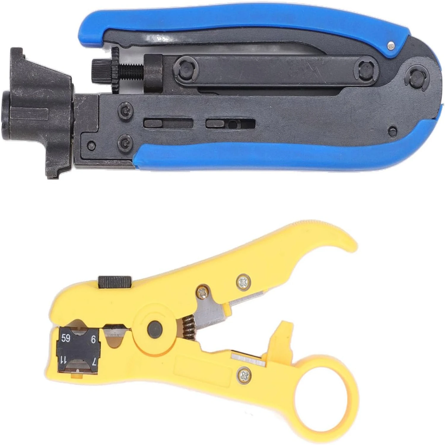 

Efficient Portable Multi-Crimping Pliers Combination Tool with Coaxial Stripper for Wire Stripping and Crimping - Convenient Wir