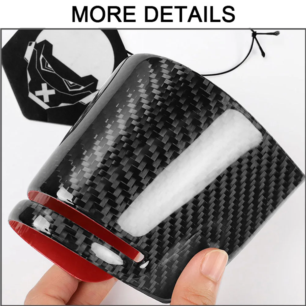 For Toyota Land Cruiser 2003-2007 Center Gear Shift Gearbox Panel Trim Cover Real Carbon Fiber Sticker Car Interior Accessories