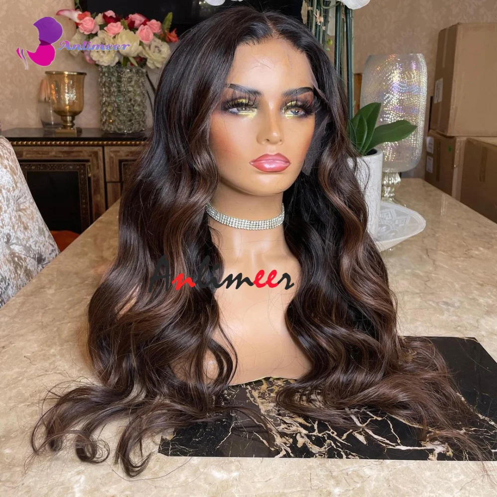 13x4 Silk Base Topper Wig Chocolate Brown Lace Front Wig Human Hair 13x6 Lace Front Wigs Human Hair 250 Density For Black Women