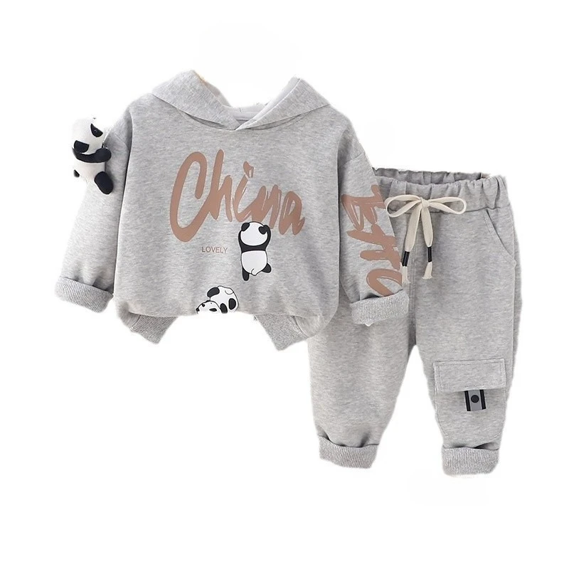 

New Spring Autumn Baby Clothes Suit Children Boys Casual Hoodies Pants 2Pcs/Sets Fashion Kids Girls Clothing Infant Tracksuits
